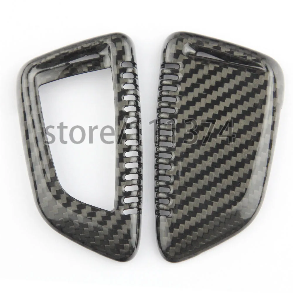 

Nulla Carbon Fiber Car Auto Remote Key Shell Case Cover fob Holder Skin Shell Car Stick for BMW X1 X5 X6 F15 F16 Car Styling