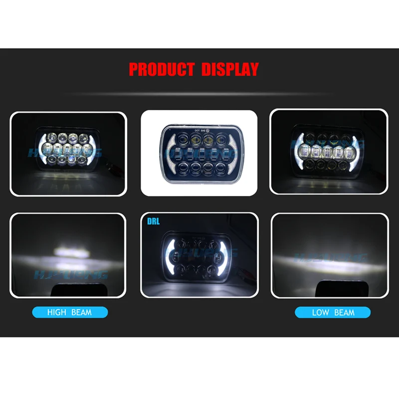 5X7 дюймов 85 Вт h4 светодиодный фонарь 7x6 для Jeep Wrangler YJ XJ truck FLD Firebird Celica 240SX 7 фонарь|led