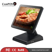 free shipping 15 inch touch screen pos system for restaurant retail all in one windows os cash register pos terminal