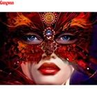 Алмазная картина 5D сделай сам, красная маска для девочек, 3d вышивка крестиком, Алмазная мозаика с рисунком, картина из алмазов, Новогодний подарок