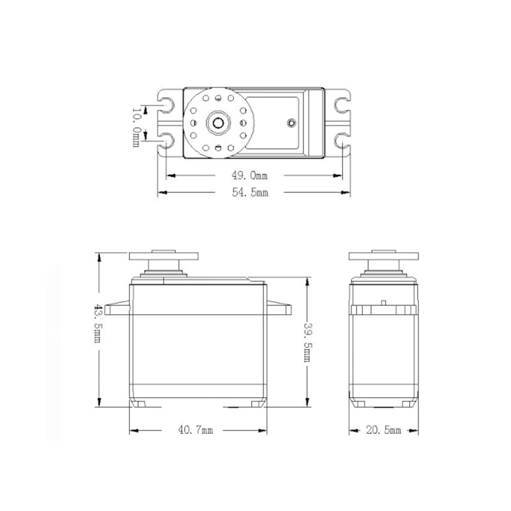 Водонепроницаемый цифровой сервопривод с высоким крутящим моментом 20 кг