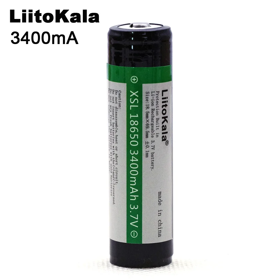 3PCS Liitokala 18650 3400mah 3.7V Lithium Battery for Flashlights plus protection board | Электроника