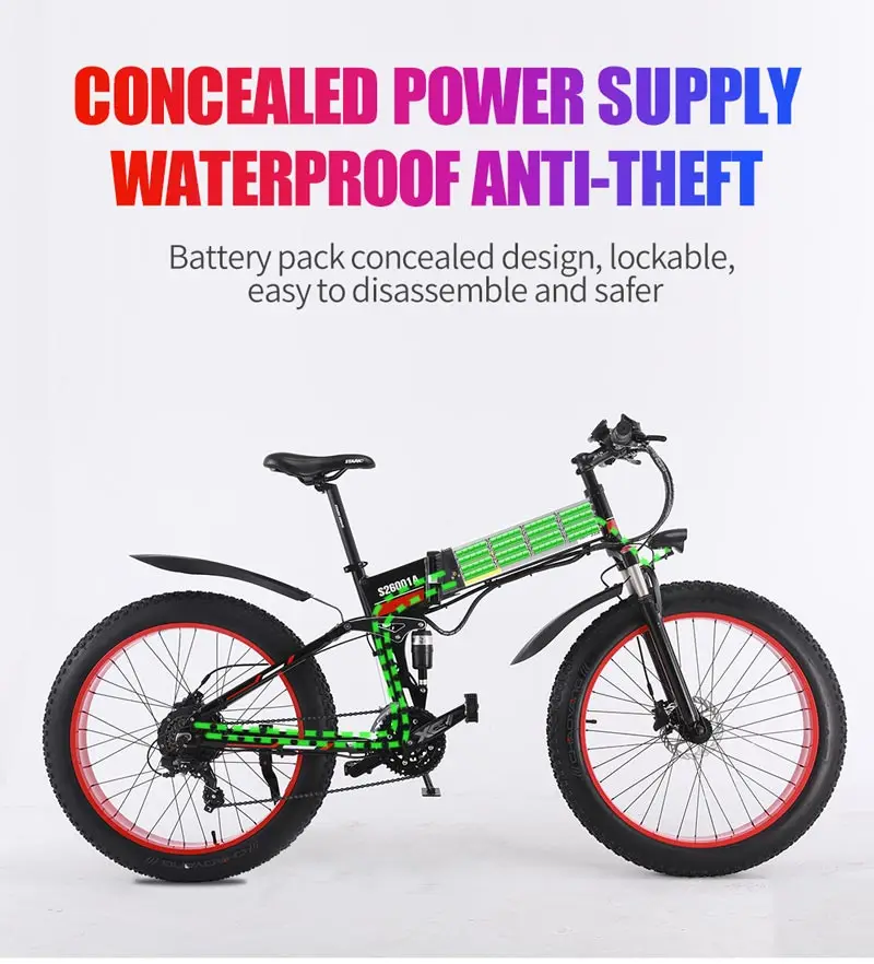 Электрический велосипед 1000 W 80 KM 4,0 fat tire Neve Snow горный электровелосипед Электрический электровелосипед 48 V электрический велосипед