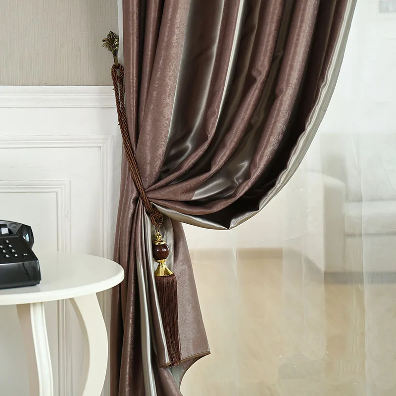 Полосатые шторы в европейском стиле эргономичные для гостиной спальни занавески