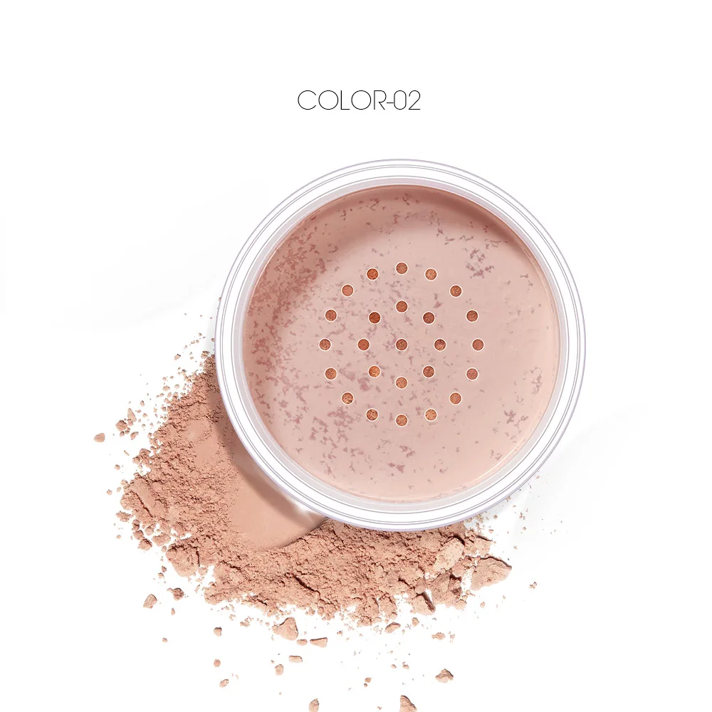 02 MARFUZ Cosmetics рассыпчатая пудра для лица матовая пудра профессиональная полупрозрачная основа для макияжа компактная пудра - Цвет: 02