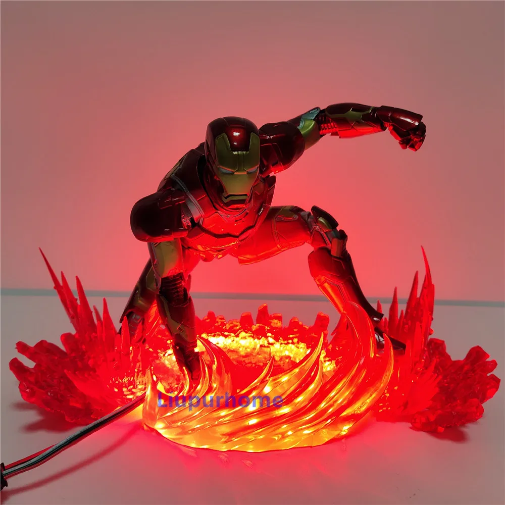 Super hero светодиодная вспышка ночной Светильник фильм DIY ночника Hero Мощность сцена