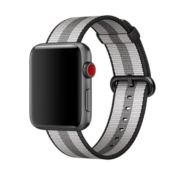 Новейший тканый нейлоновый ремешок для часов iWatch Apple Watch Спортивная петля браслет 38 мм 42 мм 40 мм 44 мм Серия 1 2 3 4 серия 5