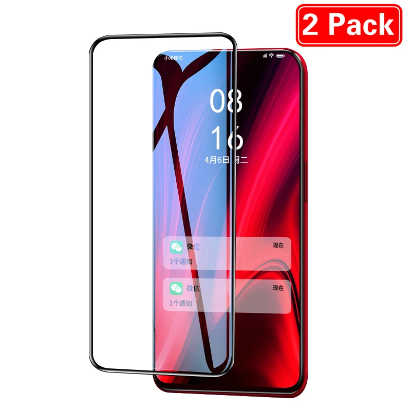 2 шт 9H полное покрытие протектор экрана для Xiaomi Mi 9T Pro Redmi K20 Note 5 6 7 7A S2 Y2 закаленное