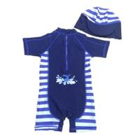 toddler newborn kid boy rompers protective swimwear rash guard swimsuit hooded striped swimming bathing summer baby boys 1 6t