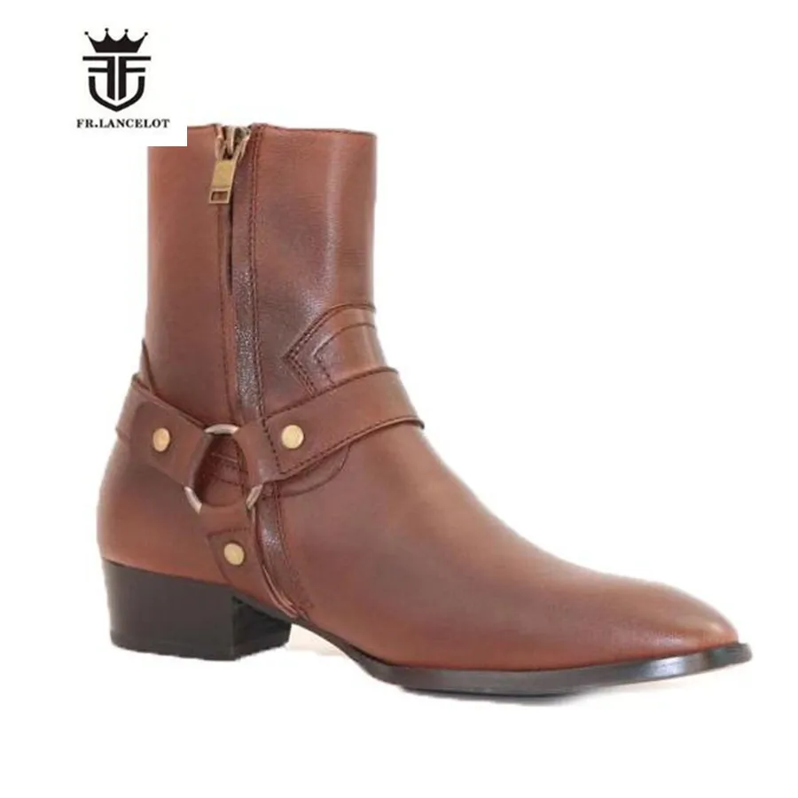 Ботинки waytt мужские из натуральной коровьей кожи с пряжкой и ремешком - купить по