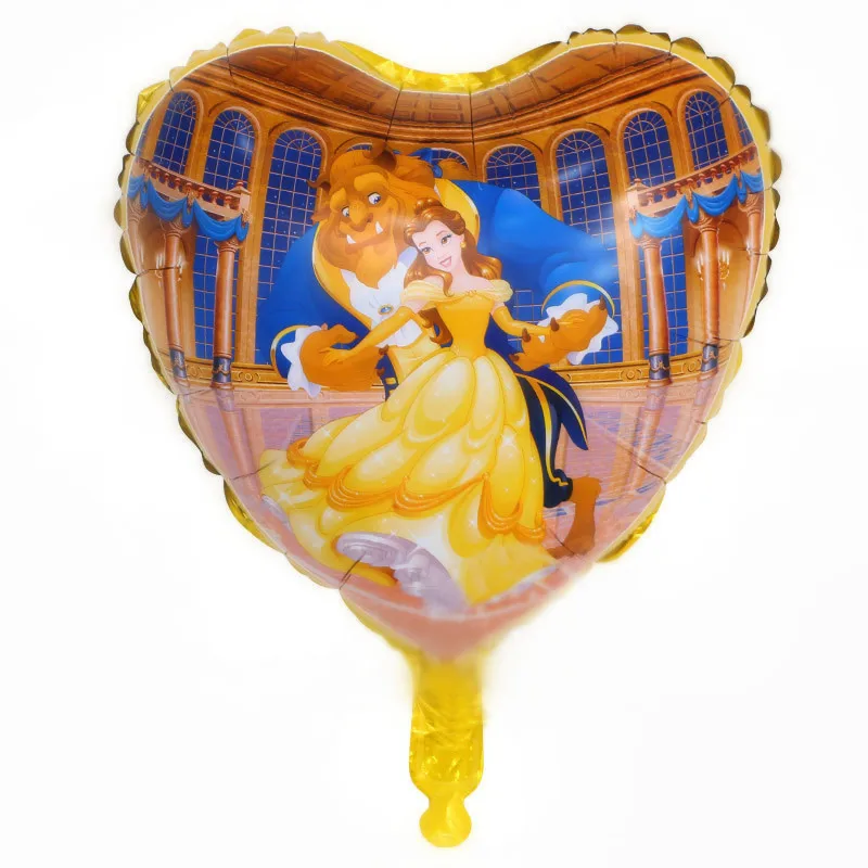 Двусторонняя красота и чудовище мультяшное украшение для дня рождения детские