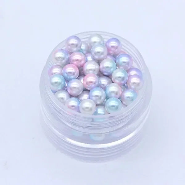 3/4/5/6/8mm Pink Colorful Multicolor No holes Round Imitation Garment Pearl For Fashion Jewelry Making | Дом и сад