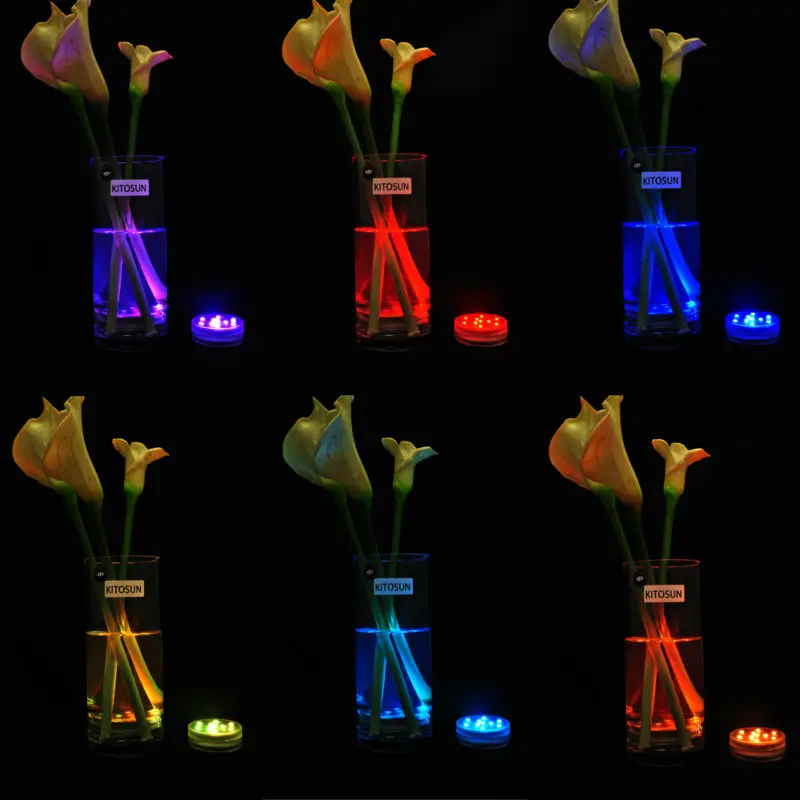 1pc Submersible LED Lights Multi-colors Night Light 2.8inch Mini Underwater for Paper Lantern Centerpieces Decoration | Лампы и