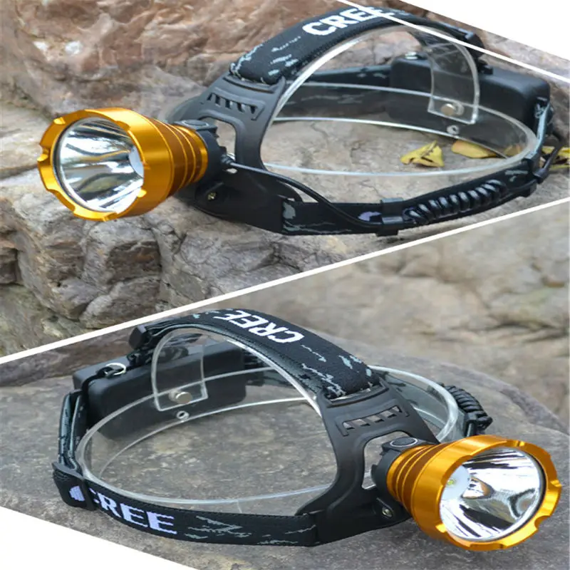 Высокая Мощность Q5 светодиодный налобный фонарь лампа Перезаряжаемые 3 Режимы