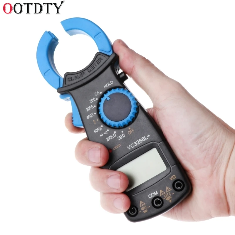 OOTDTY VC3266L + цифровой мультиметр с зажимом AC/DC Напряжение Amp Ом электронный