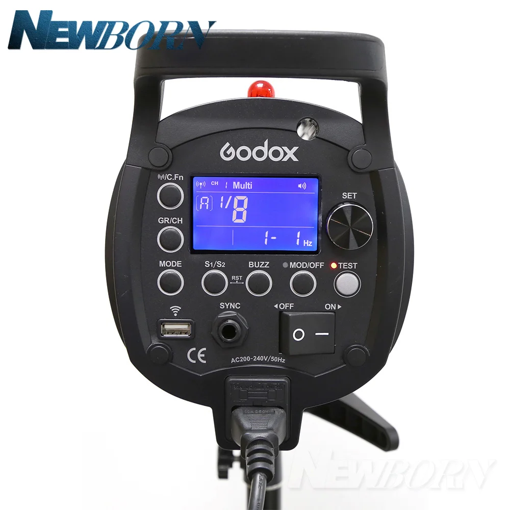 Godox QT400II 400WS GN65 1/8000s Высокоскоростная синхронизация вспышка стробоскоп со