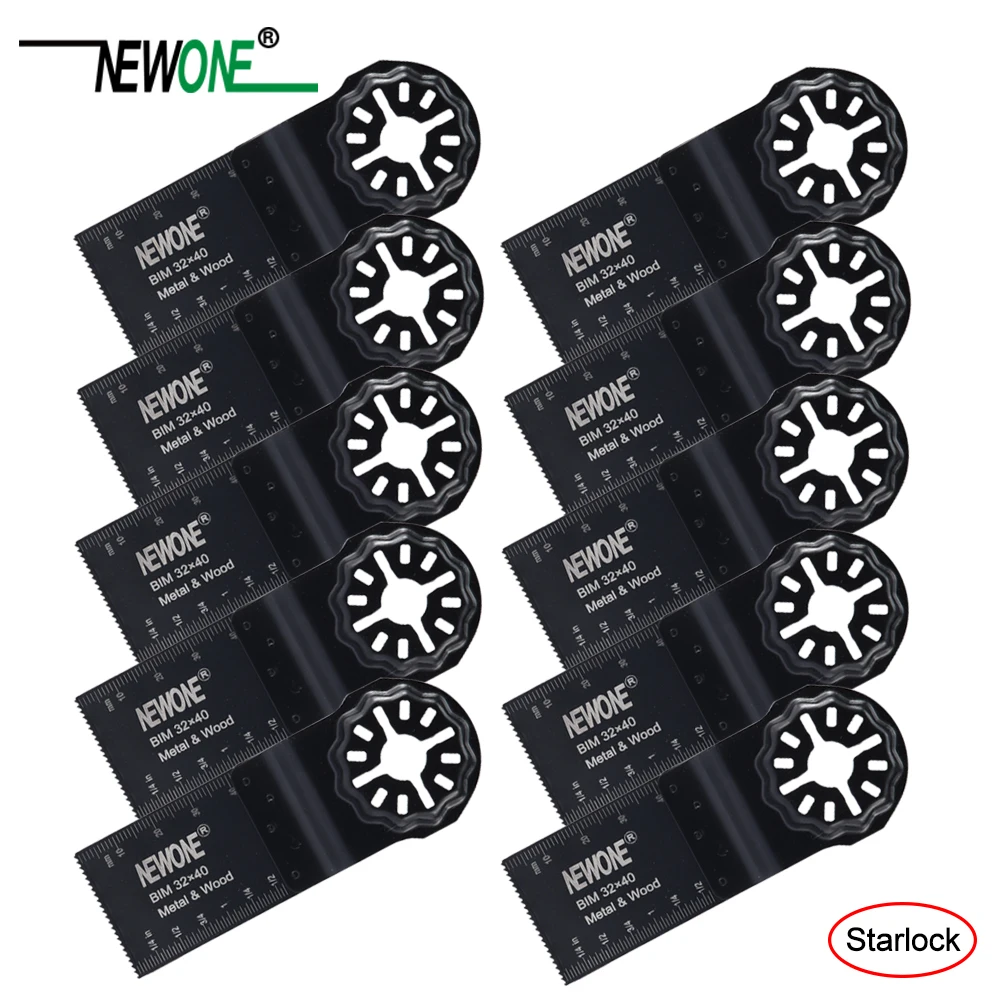 NEWONE 1-3/" Starlock E-cut биметаллические многофункциональные пилы, Осциллирующие лезвия для резки дерева, гипсокартона, пластика, металла