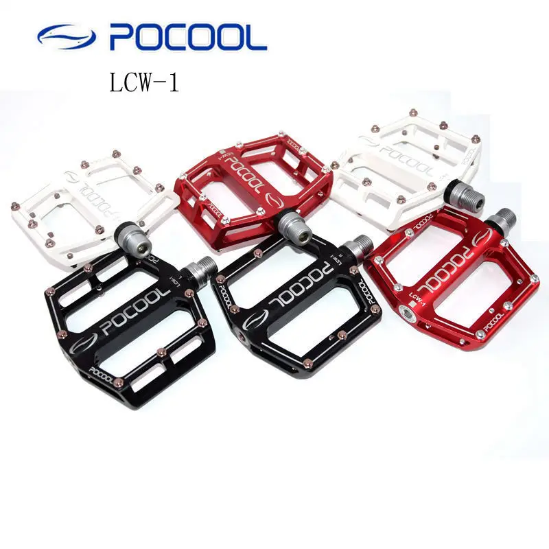 POCOOL, LCW-1, ЧПУ, сплав, MTB, для шоссейного велосипеда, педали для горного велосипеда, профессиональная велосипедная педаль, герметичный подшипник, 2 подшипника, запчасти для велосипеда