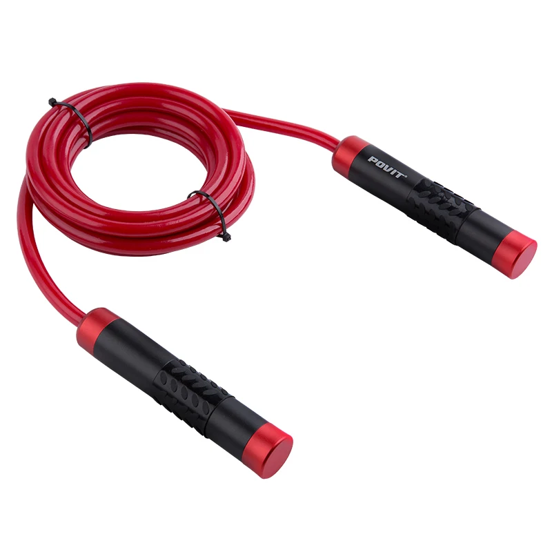 POVIT 3M Crossfit тяжелая Опора Скакалка с алюминиевой ручкой Bold PVC веревка для