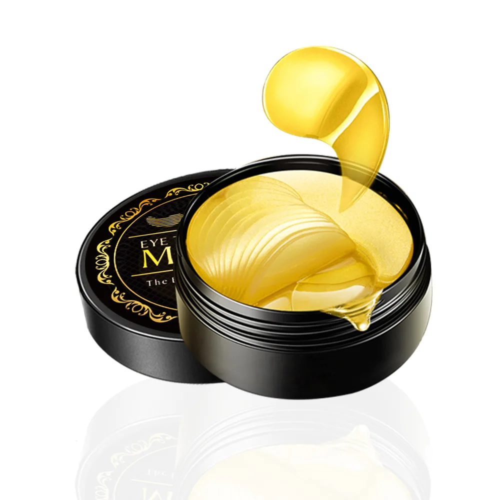 24K золотые патчи для глаз 60 шт. Коллаген против морщин маска темные круги мешки