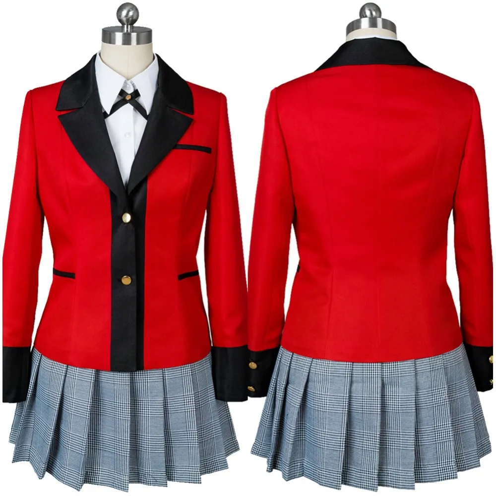 Костюм для косплея Kakegurui компульсивный геймбер Yumeko Jabami Hyakkaou Косплей взрослых