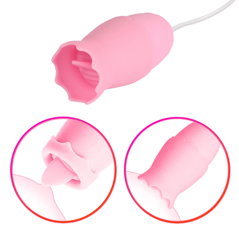 Электрический язык вагины мяч соска присоска двойной прыжок яйцо Вибратор