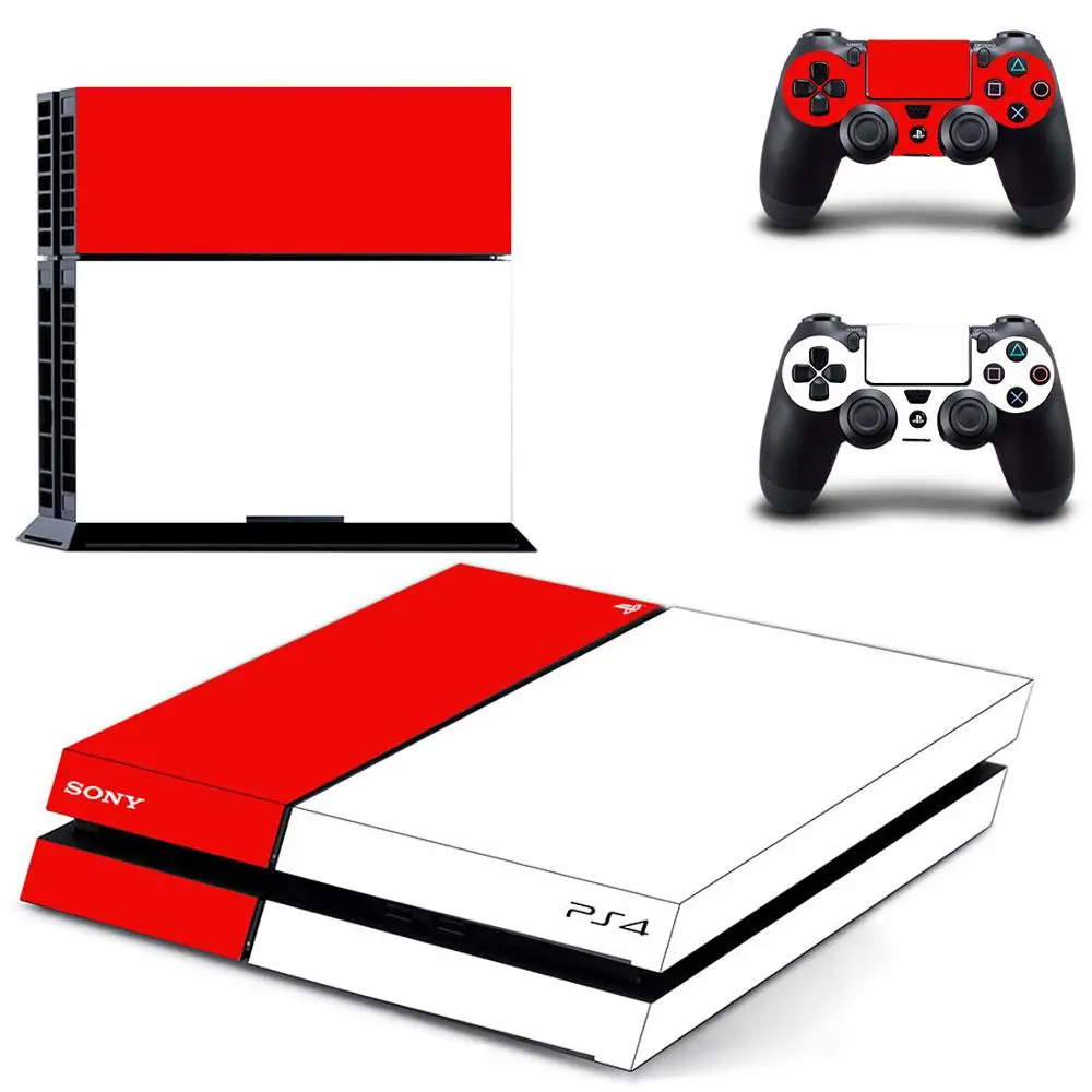 DPTM2399 Чистый белый черный красный синий золотой PS4 кожи наклейка виниловая для sony Playstation 4 консоли и 2 контроллеров PS4 кожи Стикеры - Цвет: DPTM2399