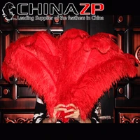 chinazp factory 7075cm 2830 length cheap wholesale 50pcslot fantastic decoration dyed red ostrich feathers