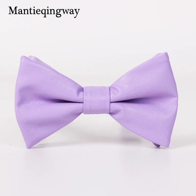 Mantieqingway бренд галстук-бабочка карамельного цвета искусственная кожа свадебный галстук аксессуары для галстука модные обтягивающие галстуки-бабочки для мужчин