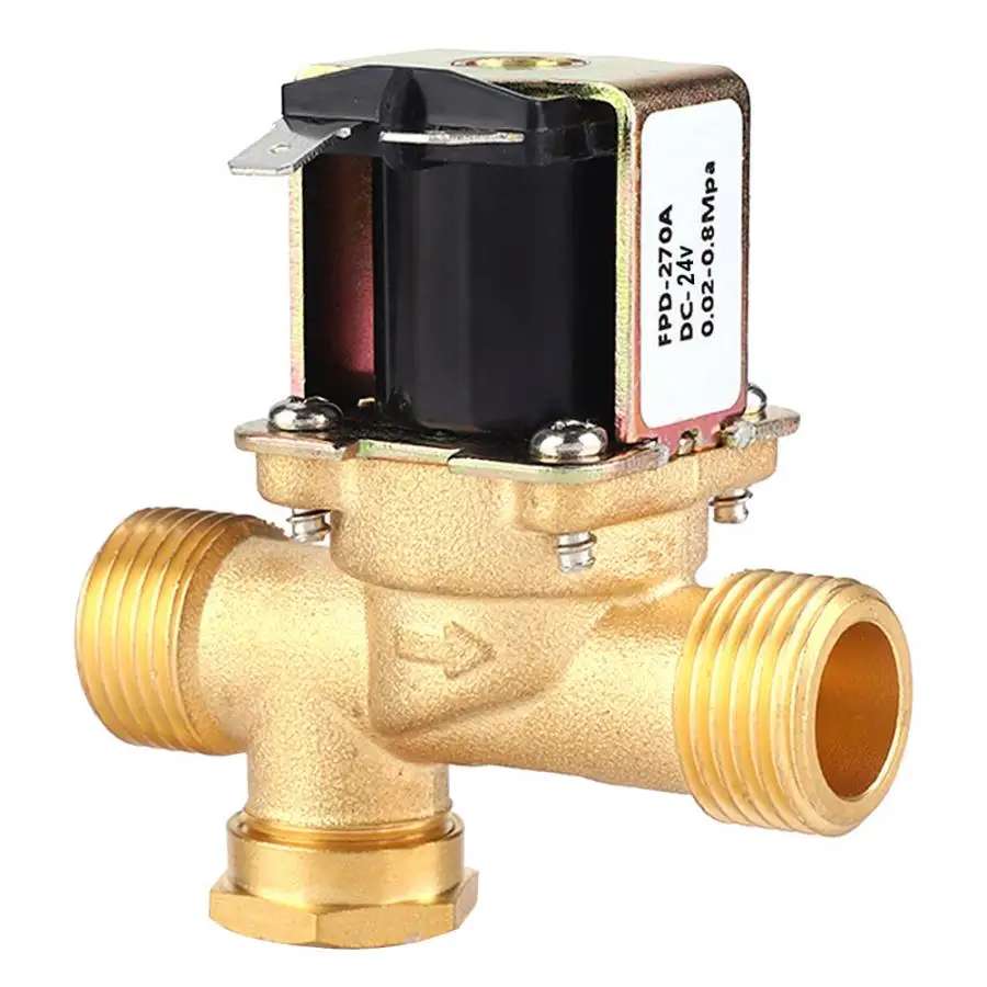 Привод шаровой клапан 1/2 &quotЛатунь Электромагнитный NC нормально закрытый