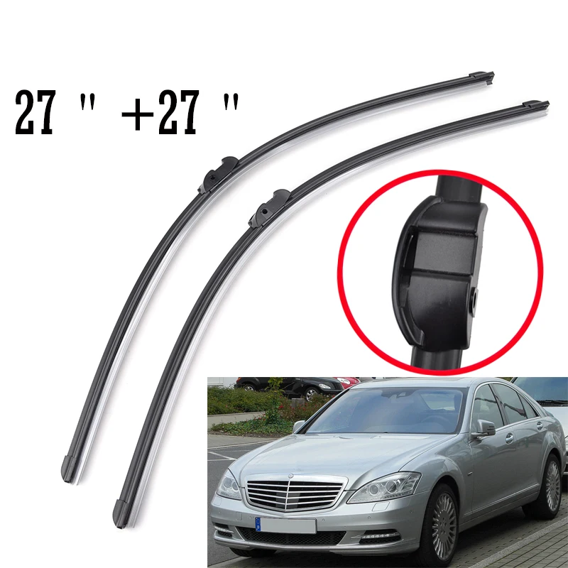 Щетки стеклоочистителя Misima 2x27 дюймов для Mercedes Benz S Class W221 CL W216 переднее стекло 2006