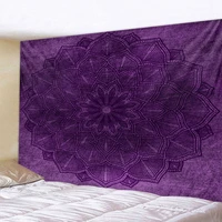 large size wall mandala tapestry bohemian wall hanging art carpet blanket yoga mat decorative vintage purple tapestry for home