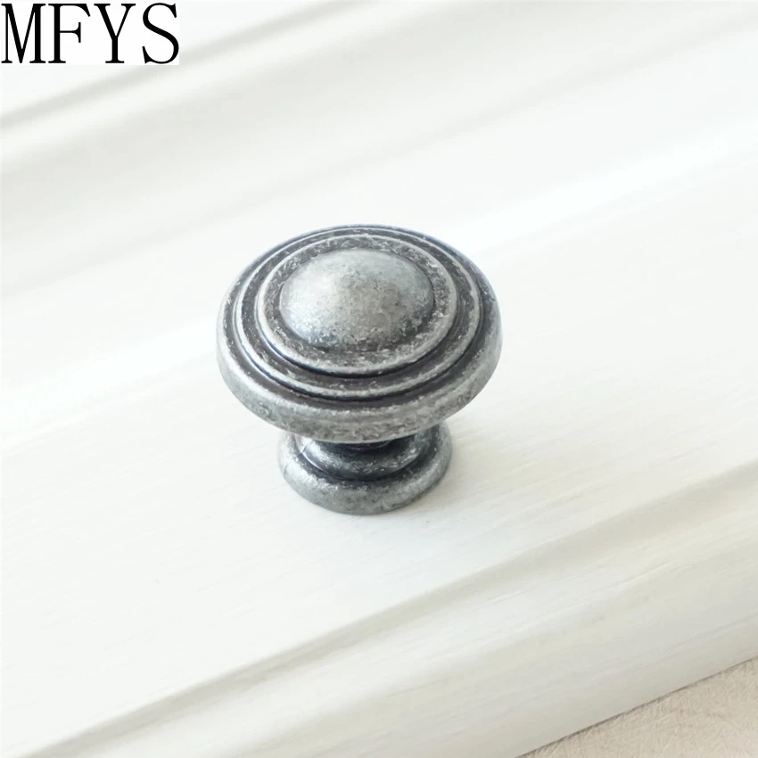 Ручки для дверей шкафов в античном стиле серебристо-черные 3 75/5 дюймов |