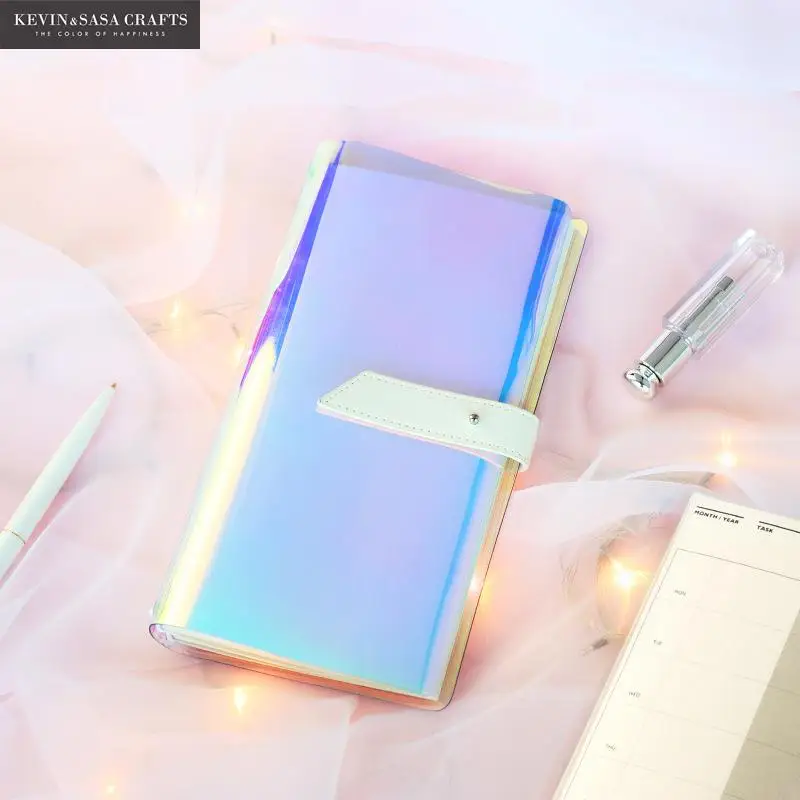 

Iridescent Laser PVC Notebook Quality PVC Planner Sketchbook Diary Note Book Kawaii Journal Stationery School Tools Supplies