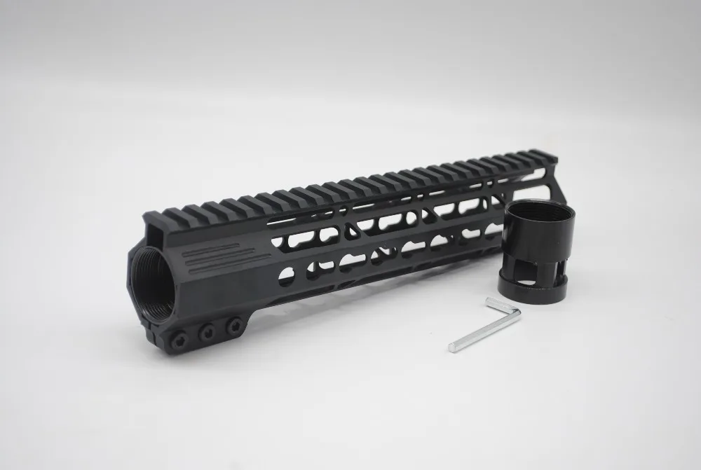 TriRock черный/загар/красный 10 дюймов Тонкий Keymod Handguard Free плавающая система