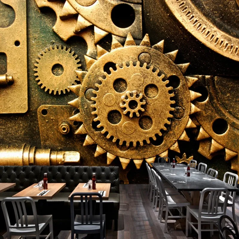 Пользовательские фото обои 3D стерео Ретро промышленная техника снаряжение