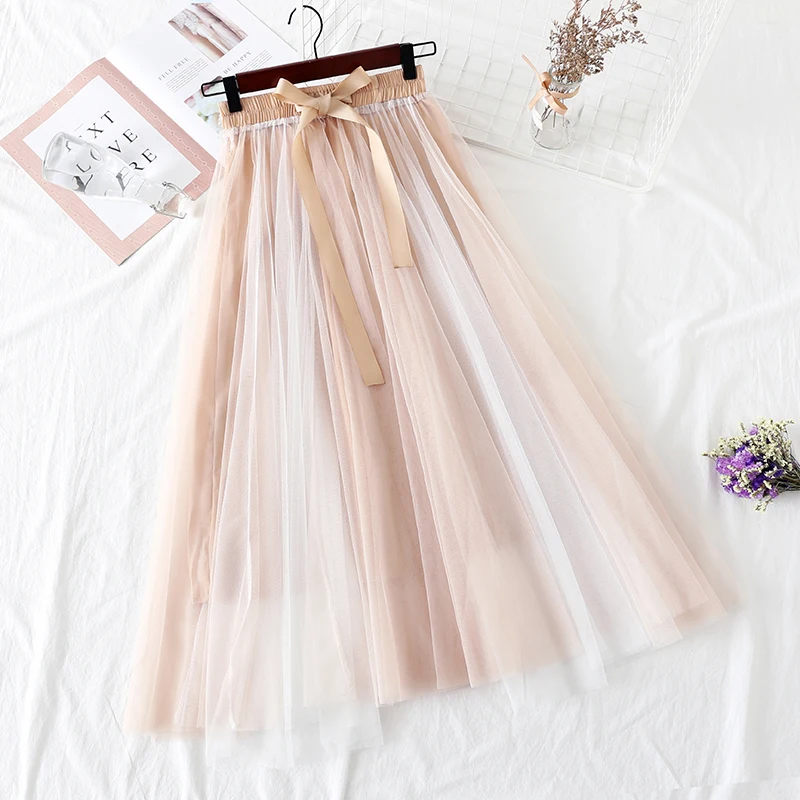 

Summer 2019 Elegant Women Two Piece Set Korean Fashion Ruffle Short Sleeve Chic Tops And Mesh Patchwork Design Skirt Female Sets