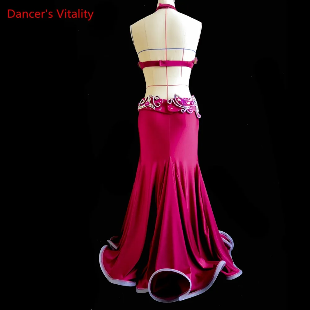 НОВАЯ одежда для танца живота! Женщины Performance Show Set Bellydance Роскошный бюстгальтер +