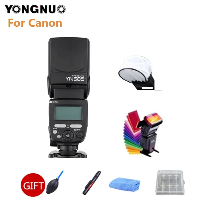 Беспроводная вспышка YONGNUO YN685N YN685C GN60 2 4G HSS Speedlite TTL для Canon NIKON DSLR камеры |