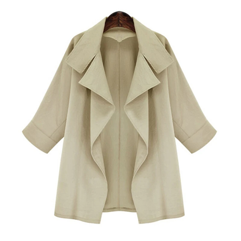 Новинка 2016 осенне зимний модный женский плащ свободный темпераментный кардиган