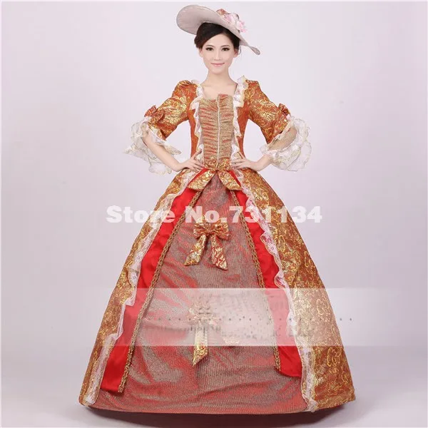 Noble Royal Palace Marie Antoinette Civil War Medieval Renaissance Victorian Ball Gown Costume Southern Belle Dress | Женская одежда