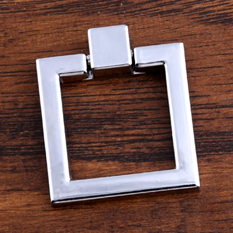 Ручка для выдвижного ящика кухонного шкафа квадратные Серебристые