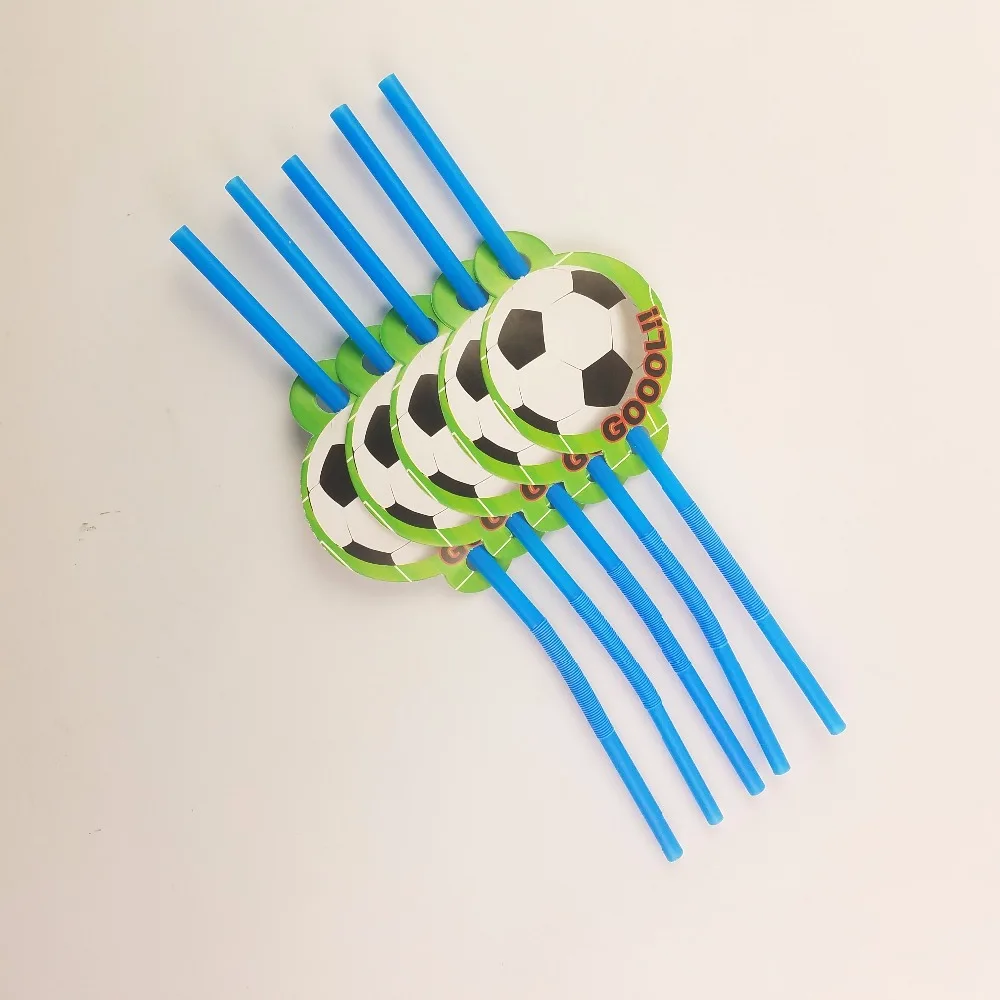 10 шт./лот футбольной тематикой соломенная шляпа с мультипликационным принтом на