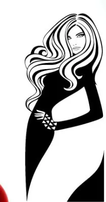 Девушка подросток Русалка виниловая наклейка на стену Горячая сексуальная