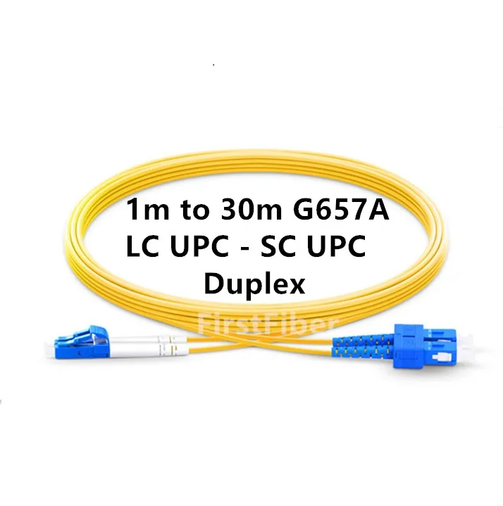 Оптоволоконный соединительный кабель LC UPC к SC двухжильный дуплексный перемычка