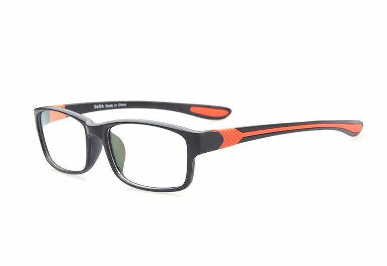 Black orange Brightzone легкий вес Полный спортивный комфорт изогнутый дизайн Анти-усталость синий свет блокирующий крепкий прочный очки окуляры очки - Цвет оправы: Black orange