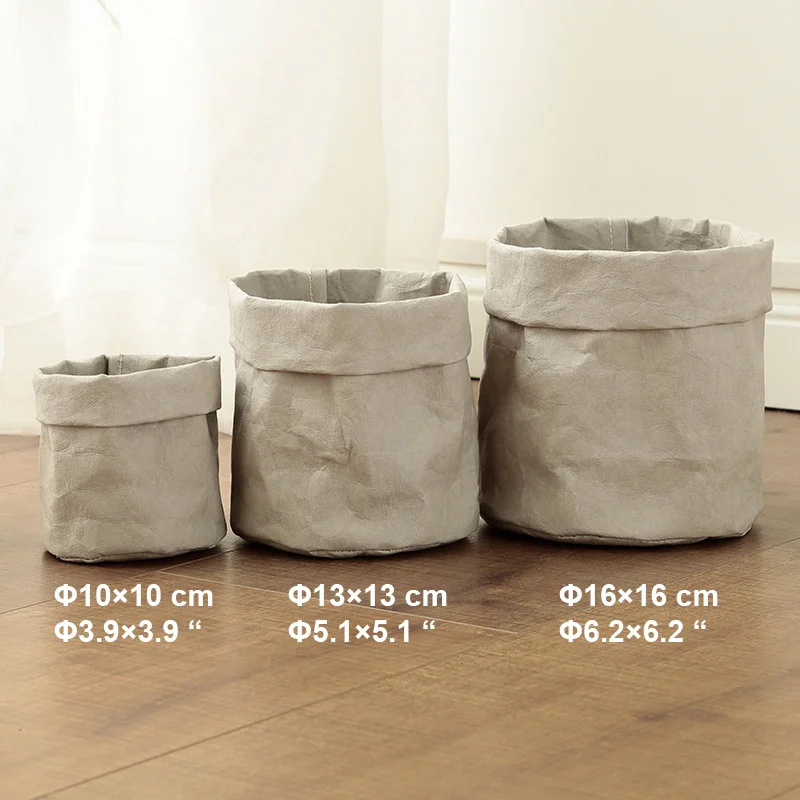 Gray - S-M-L Tyvek корзина для белья полотняная игрушка коробка для хранения с гибким шпоном коричневая бумажная сумка burlywood грязная одежда Органайзер корзина - Цвет: Gray - S-M-L