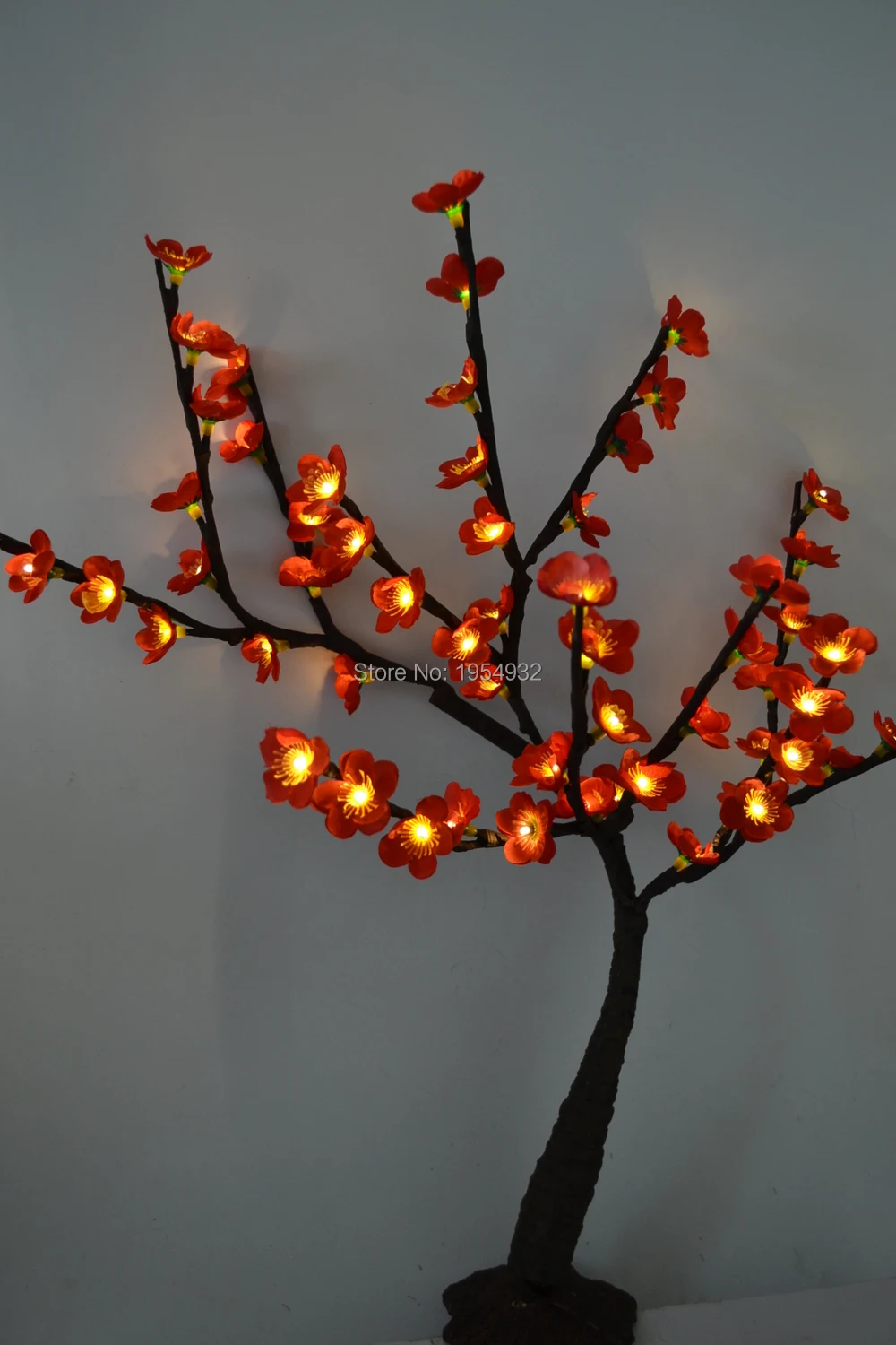 Бесплатная доставка светильник цветущей сливы высотой 20 дюймов 60 светодиодов