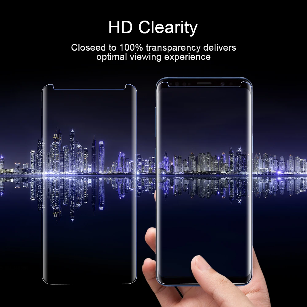 Защитный чехол OTAO для экрана из закаленного стекла samsung Galaxy S9 Plus 3D изогнутый