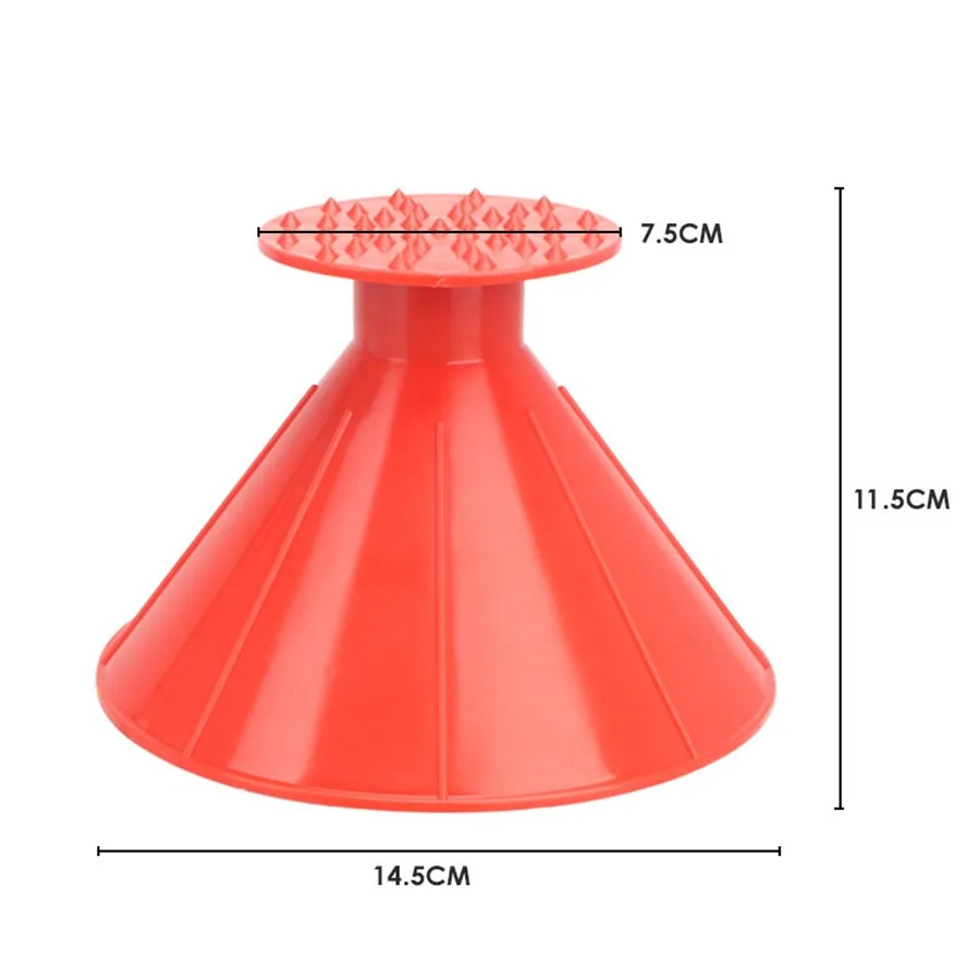 Автомобильный Волшебный Лед Скребок в форме воронки для удаления снега